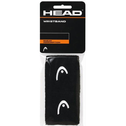Head 2.5 inch Wristbands 2 Pack - Black/White
