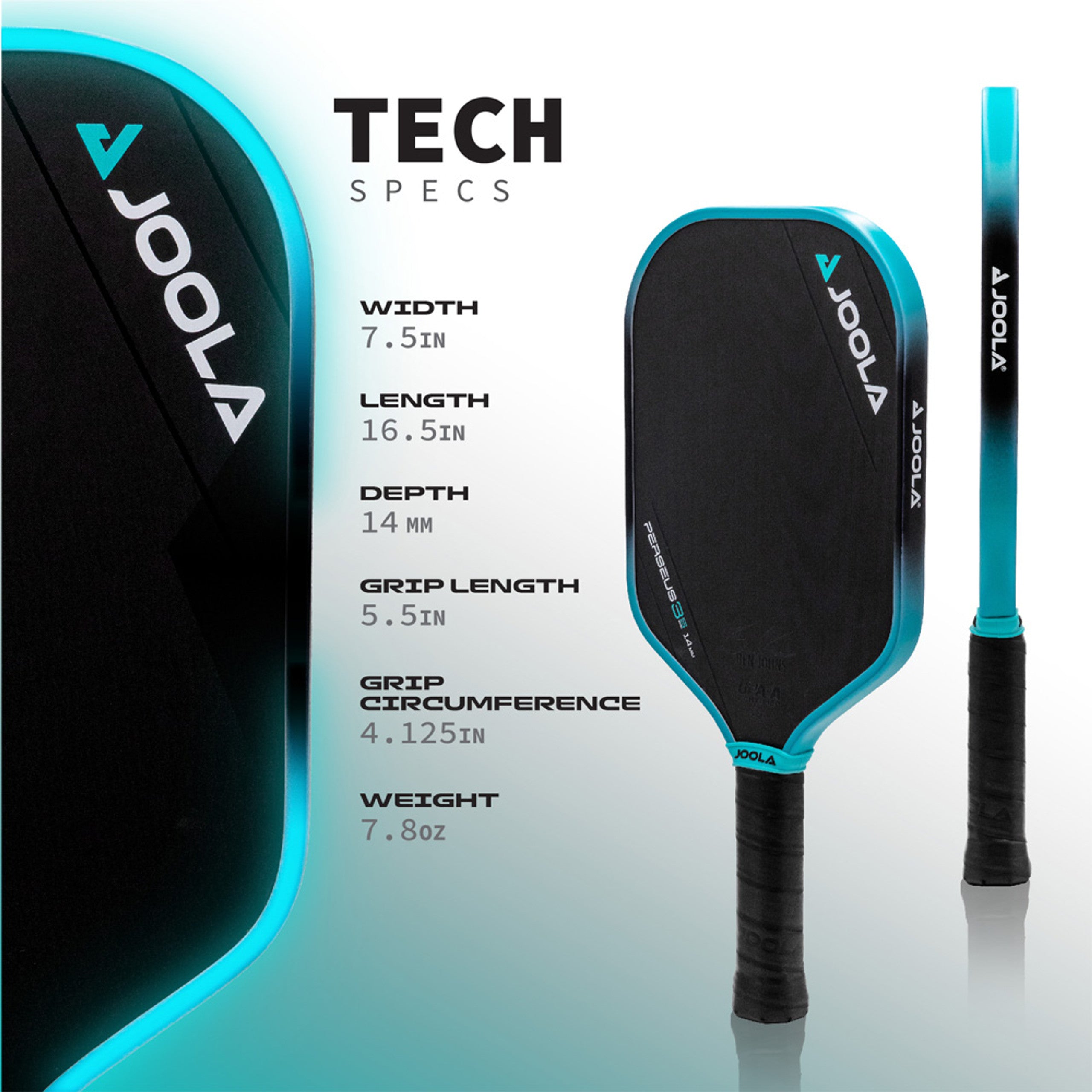 Joola Ben Johns Perseus 3S Pickleball Paddle 14mm