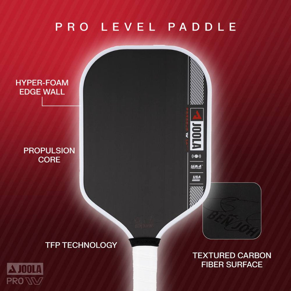 JOOLA Ben Johns Perseus Pro IV 14mm Pickleball Paddle