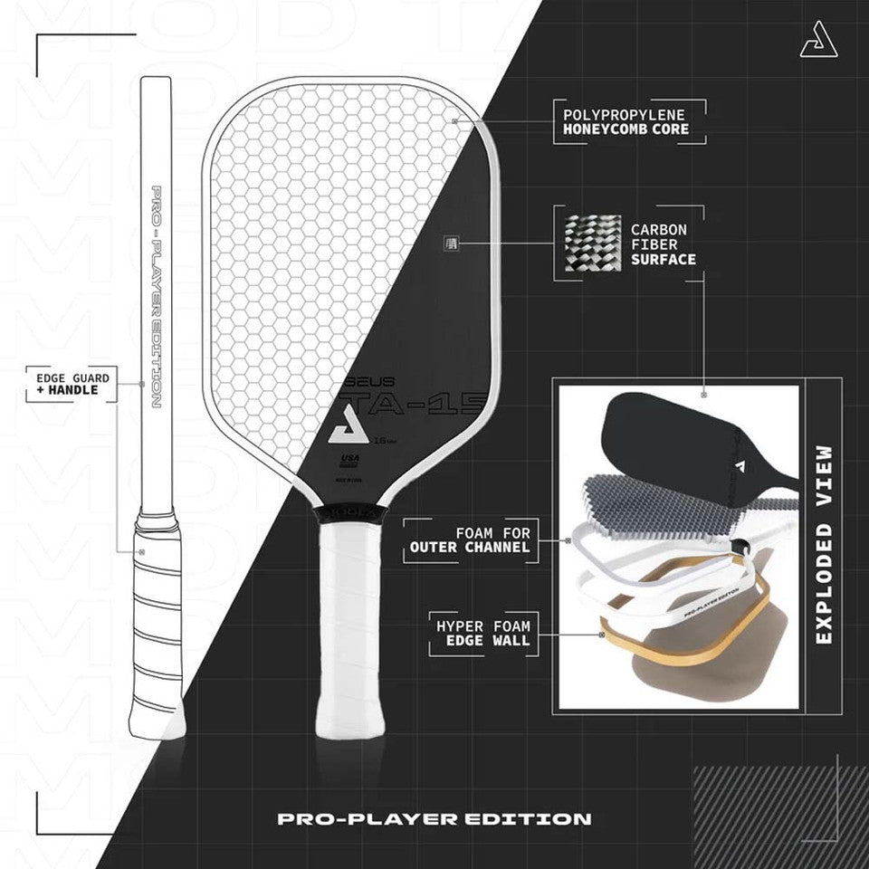 JOOLA Perseus 16mm Mod TA-15 Pro Player Edition Features