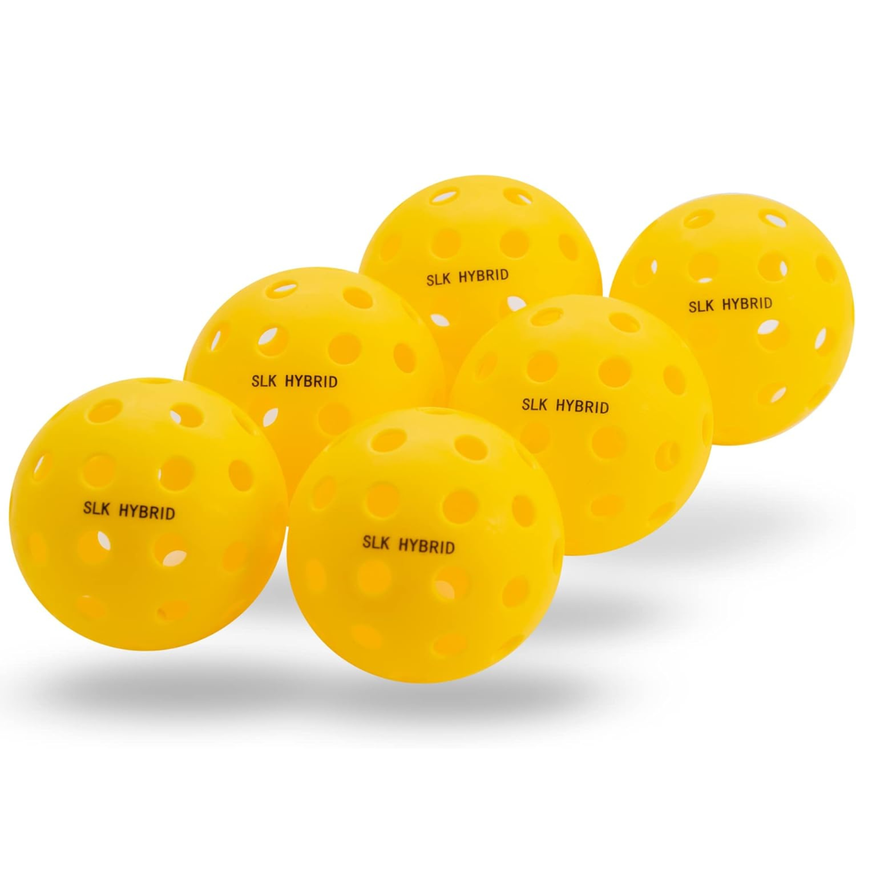 Selkirk SLK Hybrid Indoor Outdoor 6 Pack Pickleballs - Yellow