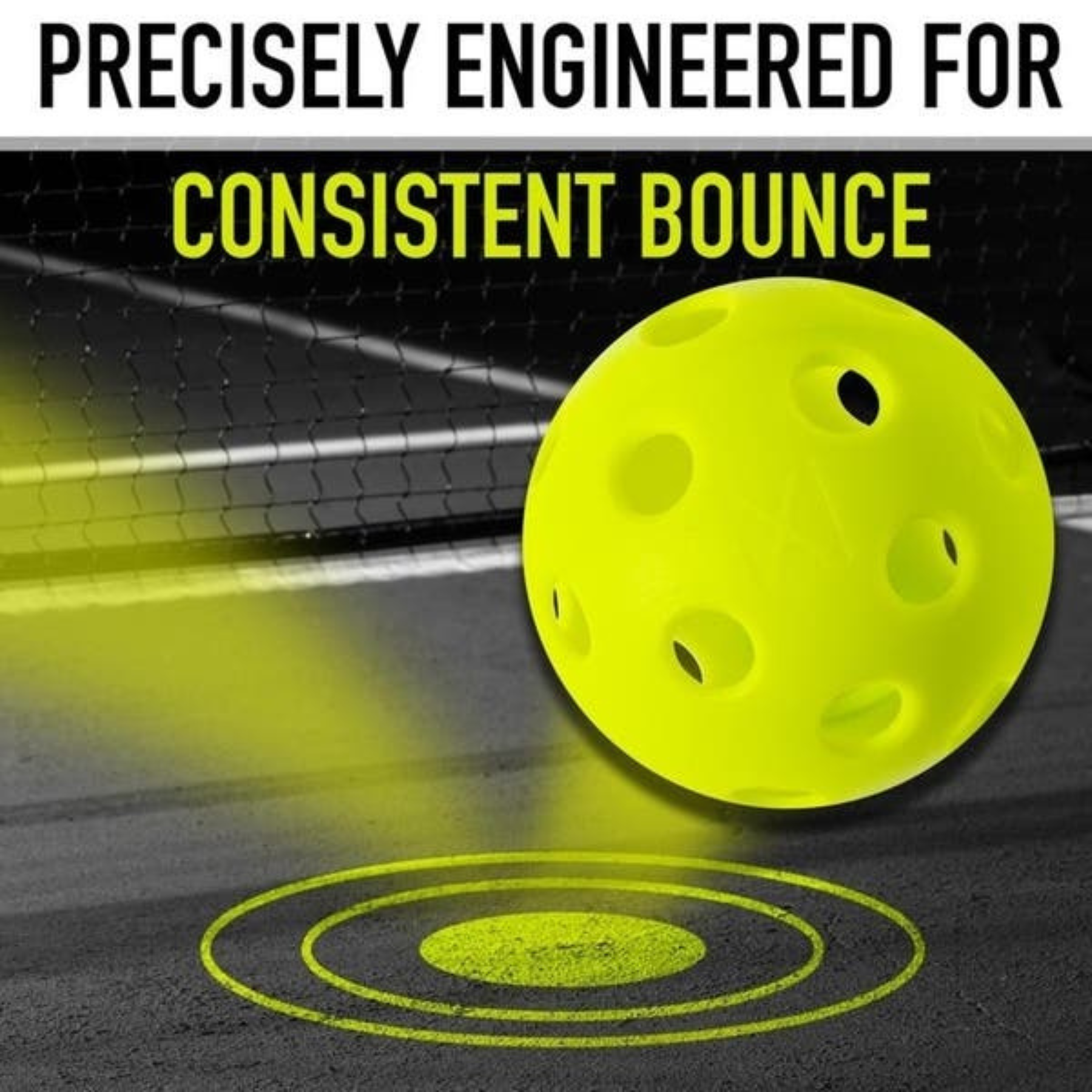 Franklin X-26 Indoor 100 Pack Box Pickleballs - Lime Green