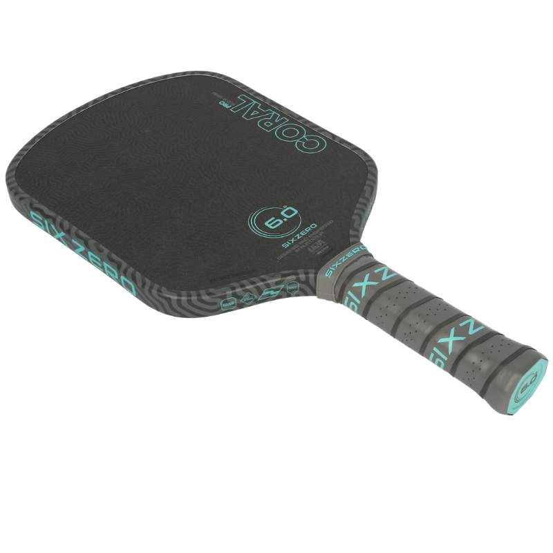 Six Zero Coral Pro 16mm Widebody Pickleball Paddle - Electric Blue