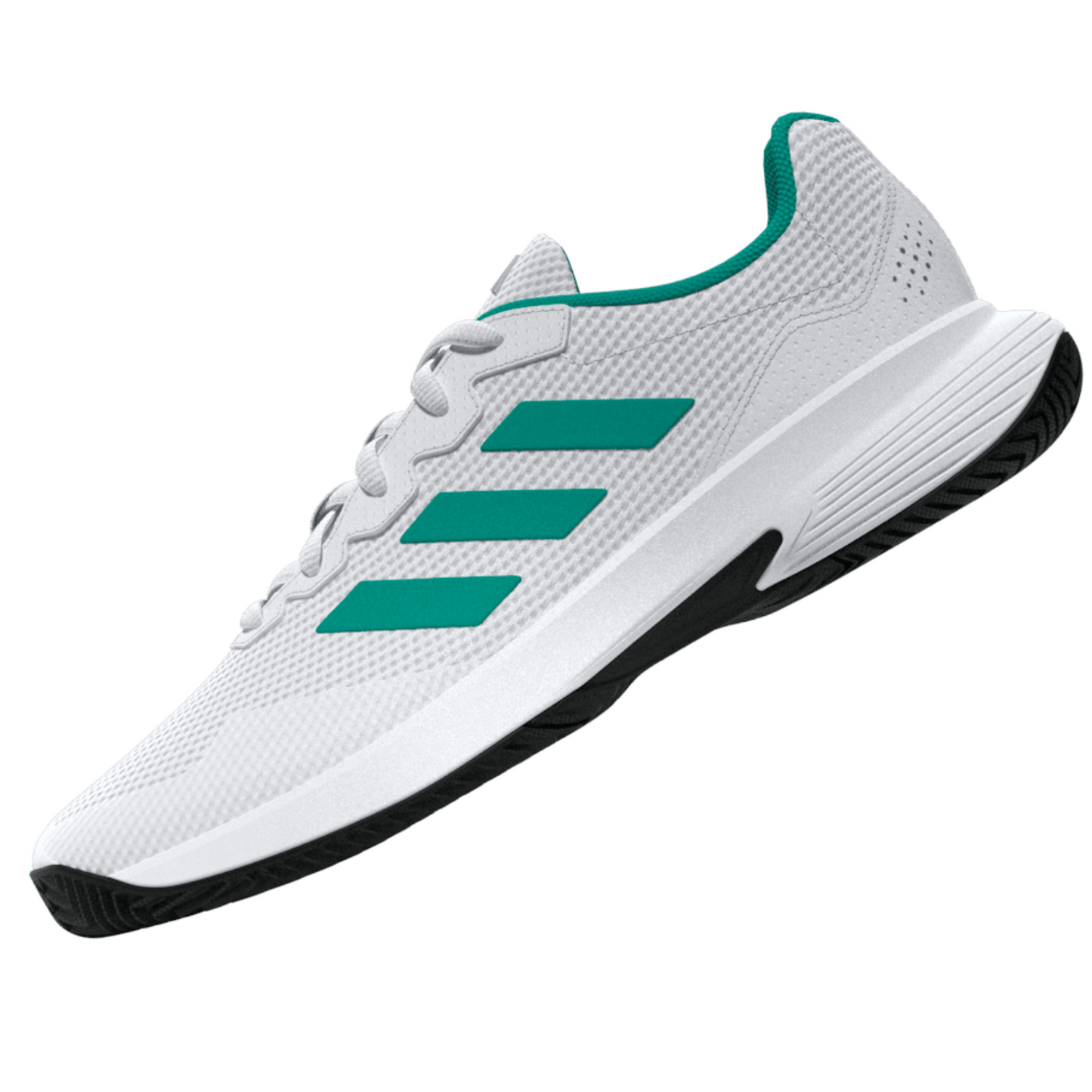 Adidas Gamecourt 2.0 Mens Tennis Shoes - Footwear White/Pure Teal/Core Black