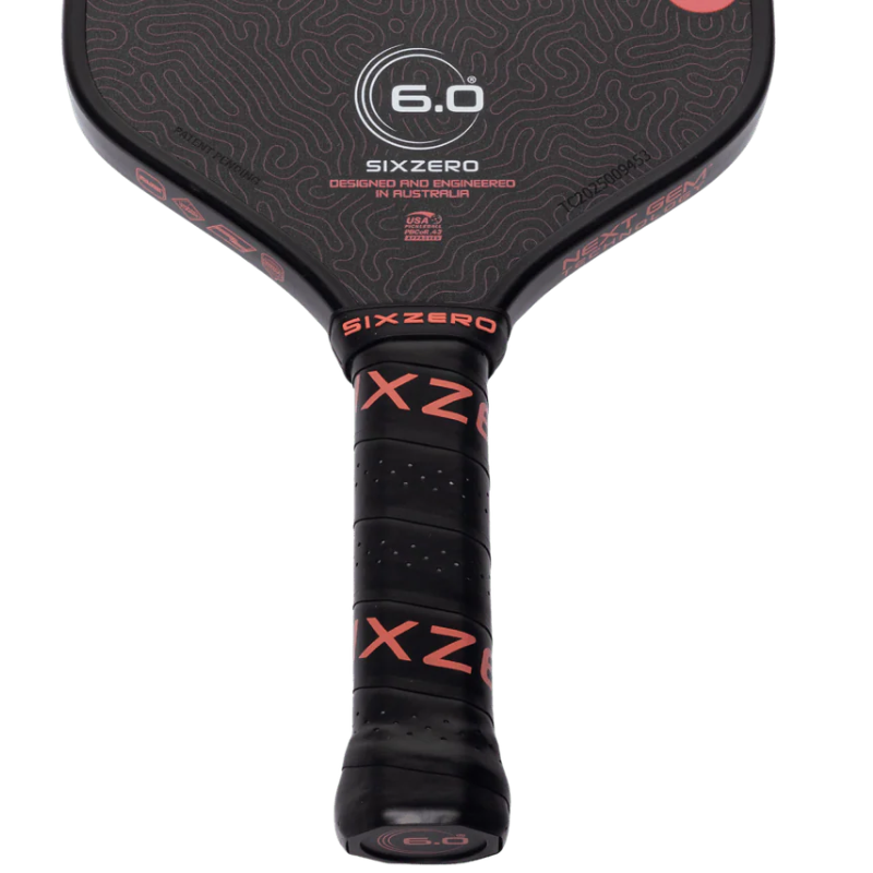 Six Zero Coral 16mm Hybrid Pickleball Paddle