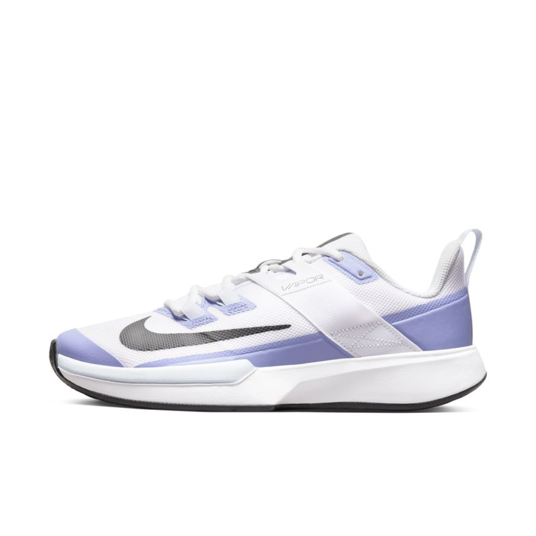 Nike Court Vapor Lite Women's Hard Court Tennis Shoes - Light Thistle Grey White