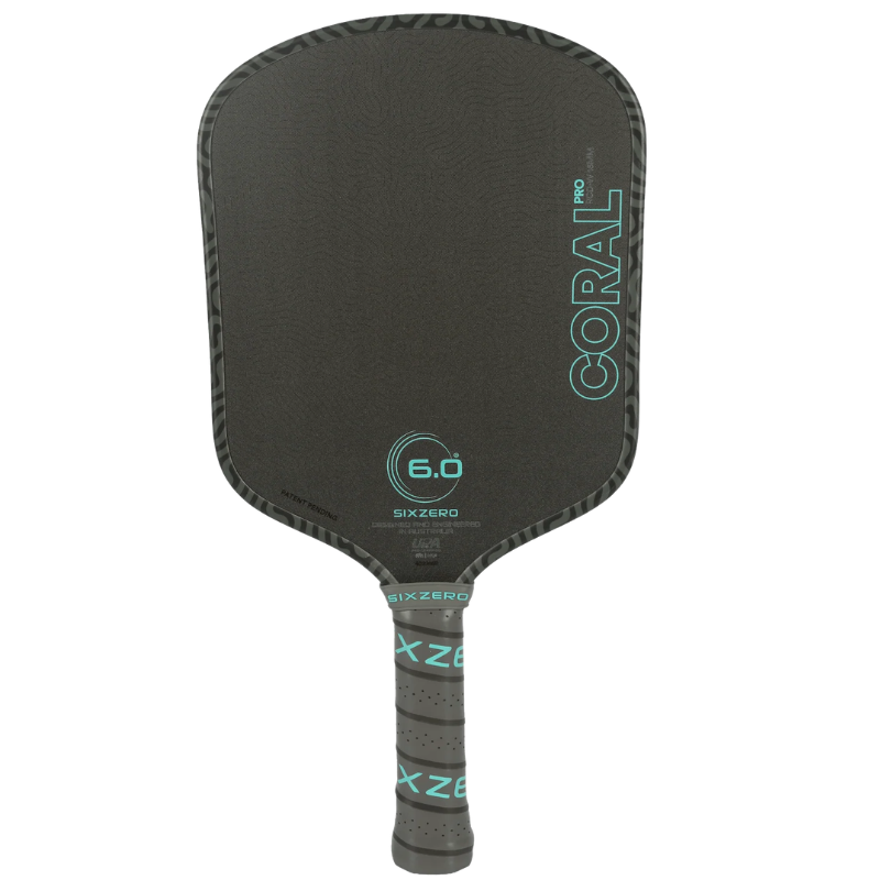 Six Zero Coral Pro 16mm Widebody Pickleball Paddle - Electric Blue