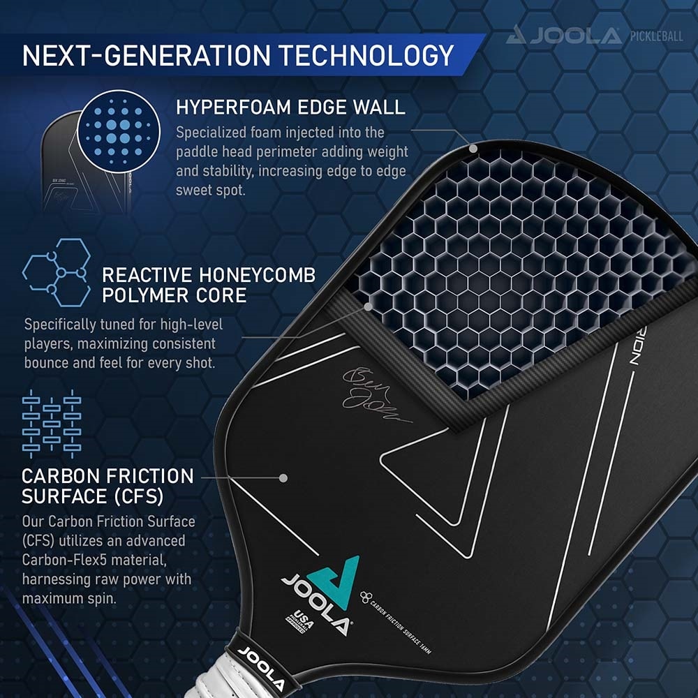 Joola Ben Johns Hyperion CFS 16mm Pickleball Paddle