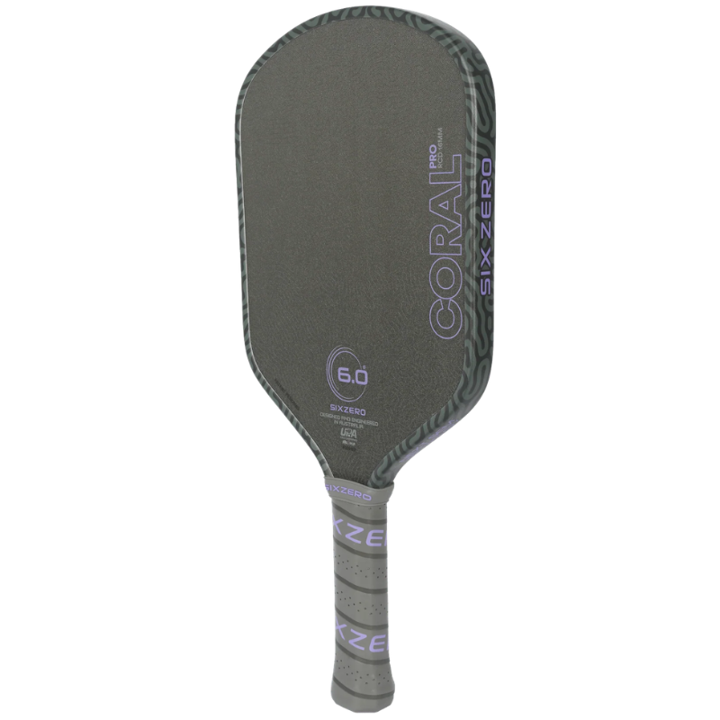 Six Zero Coral Pro 16mm Hybrid Pickleball Paddle - Ultraviolet
