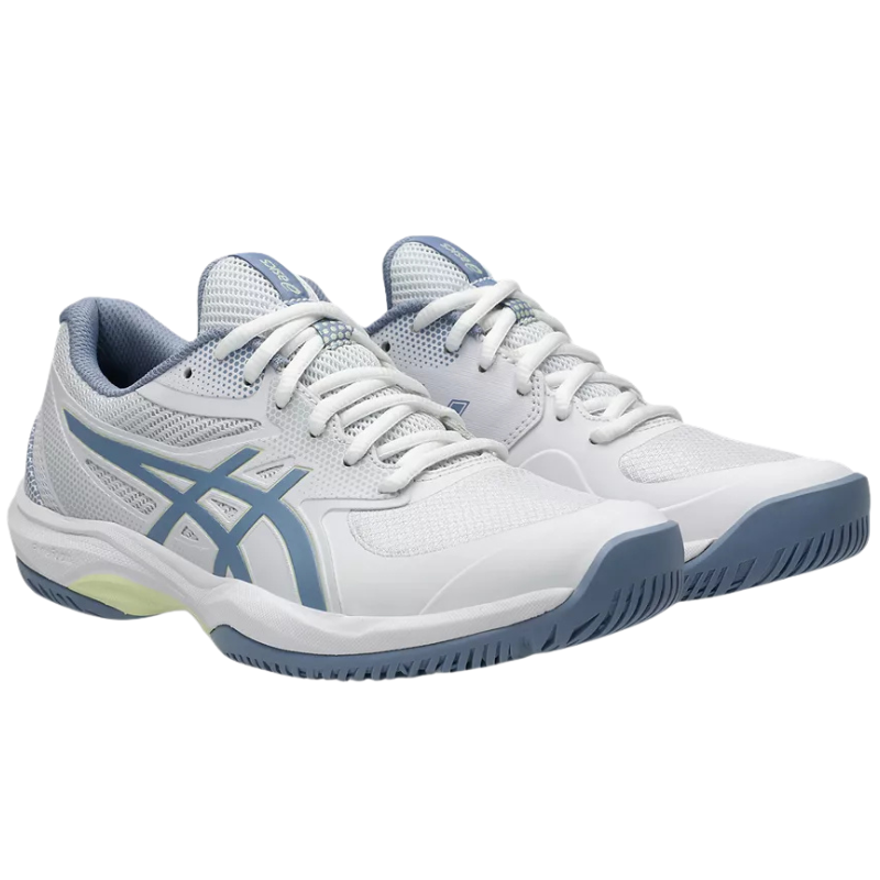 Asics GAME FF Womens Pickleball Shoes - White/Calm Indigo