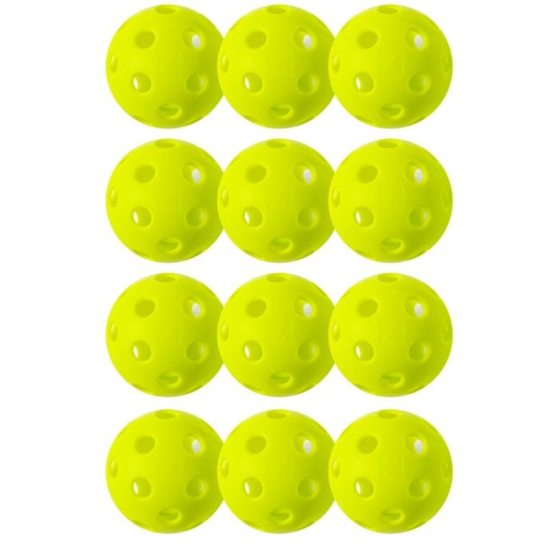 Franklin X-26 Indoor 12 Pack Box Pickleballs - Lime Green