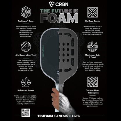 CRBN² TruFoam Genesis Square Pickleball Paddle