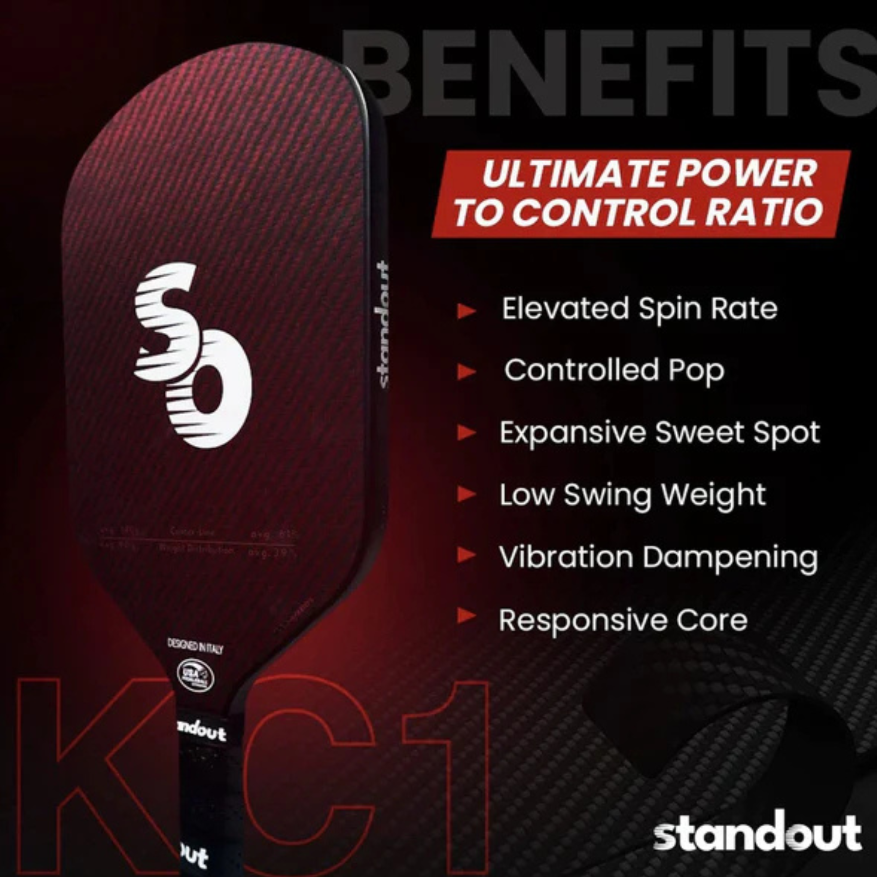 Standout KC1 Pickleball Paddle