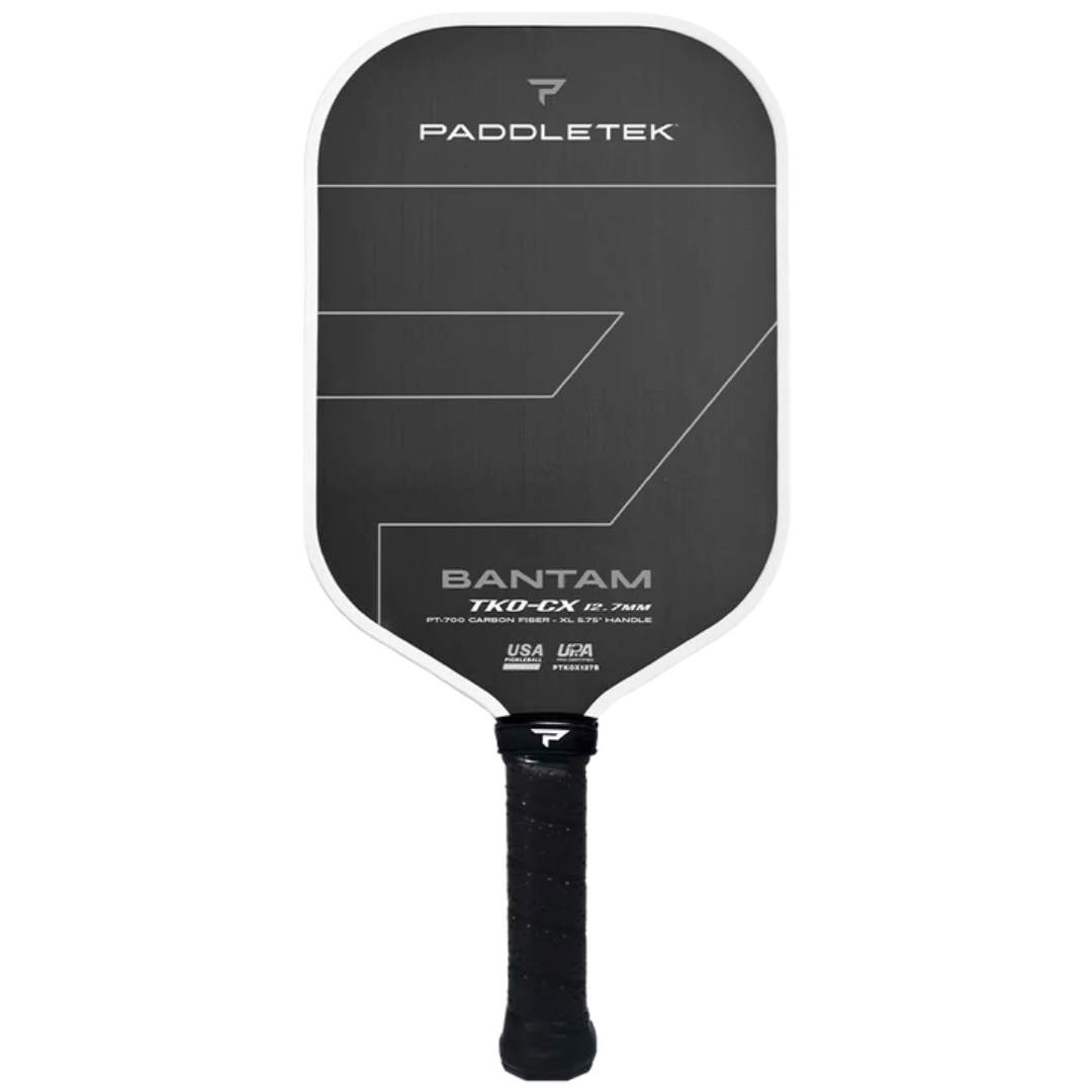 Paddletek Bantam TKO-CX 12.7mm Pickleball Paddle Titanium White DEMO