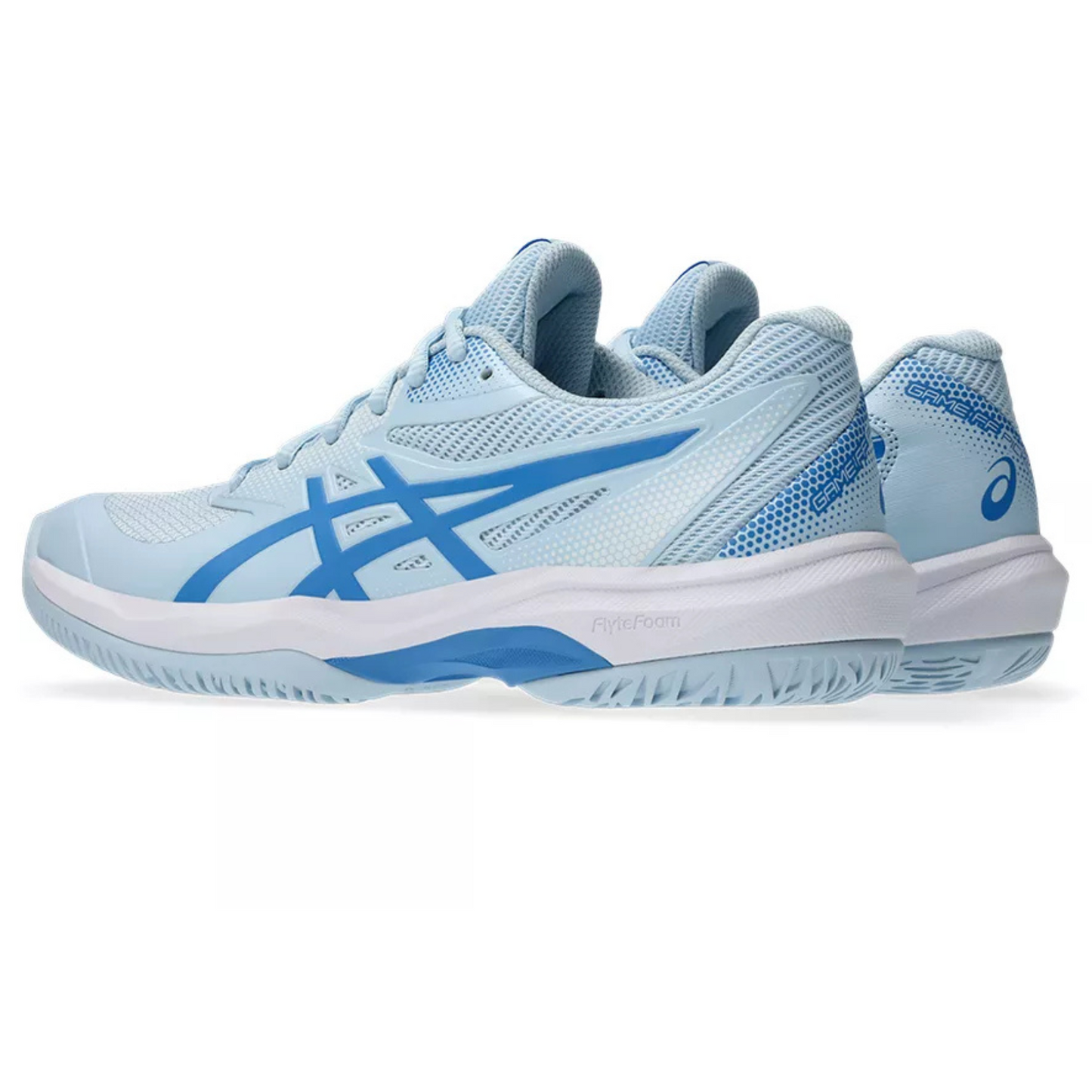 Asics Game FF Womens Pickleball Shoes - Light Blue/Blue Coast
