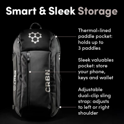 CRBN Pro Team Sling Pickleball Bag - Black