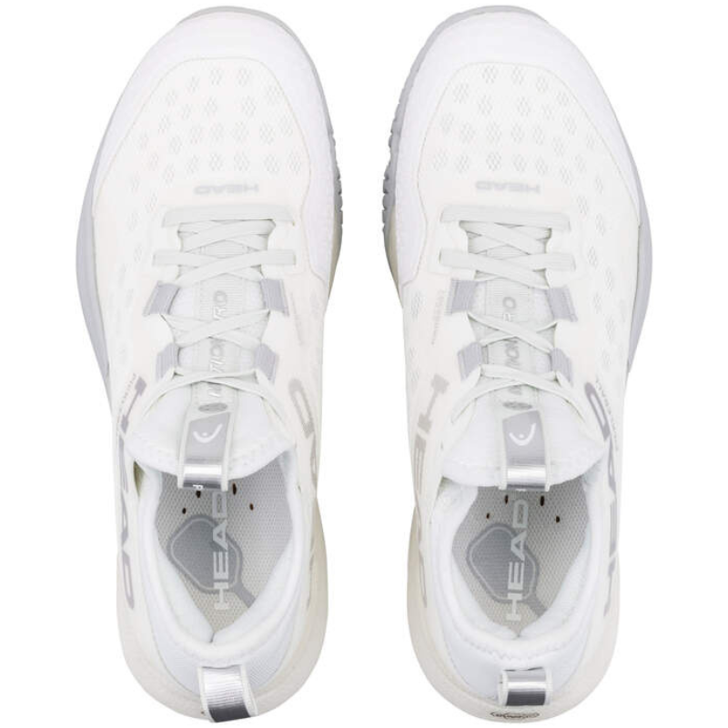Head Motion Pro Women Pickleball Shoes - White/Light Grey