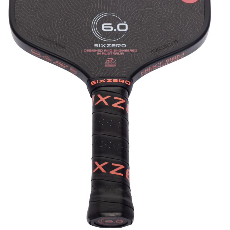 Six Zero Coral 16mm Widebody Pickleball Paddle