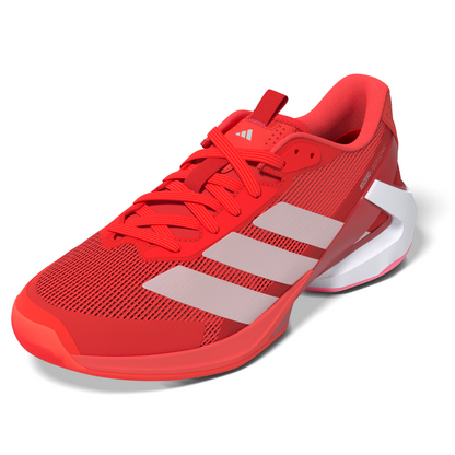 Adidas Adizero Ubersonic 5 Womens Tennis Shoes - Lucid Red/Zero Metalic / Lucid Pink