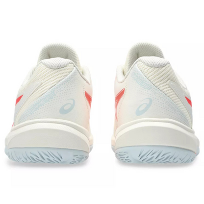 Asics Game FF Womens Pickleball Shoes - Cream/Flash Red