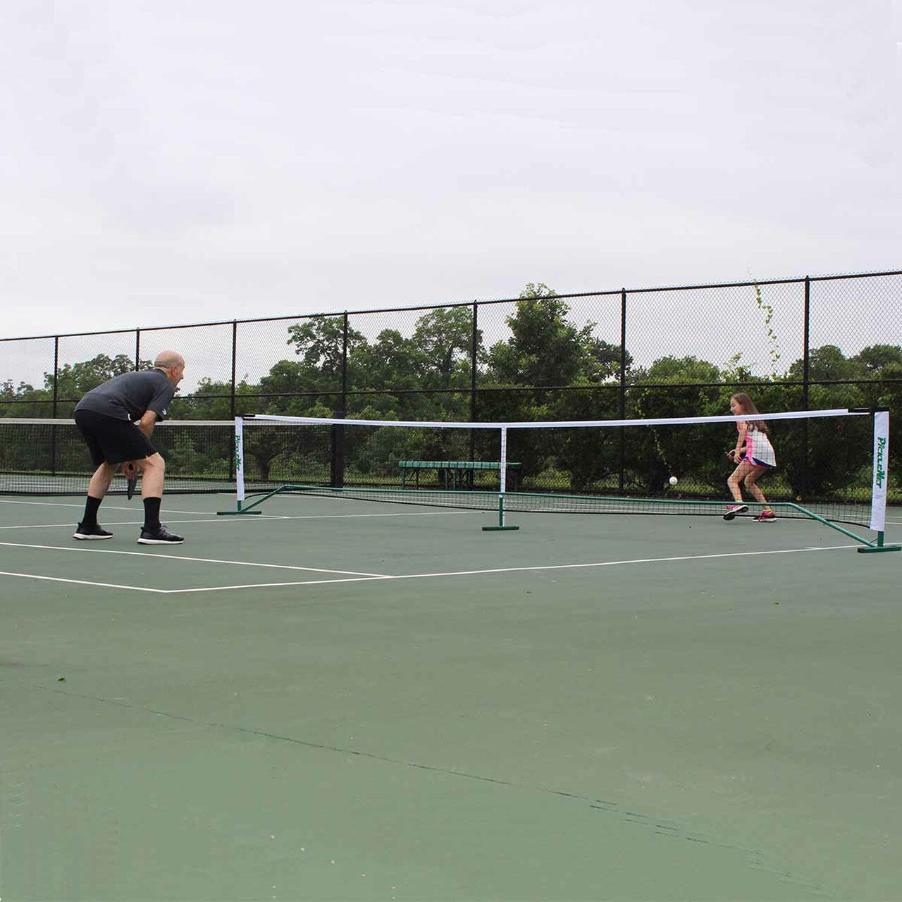 PickleNet Pickleball Net System Oval Poles - w/Carry Bag