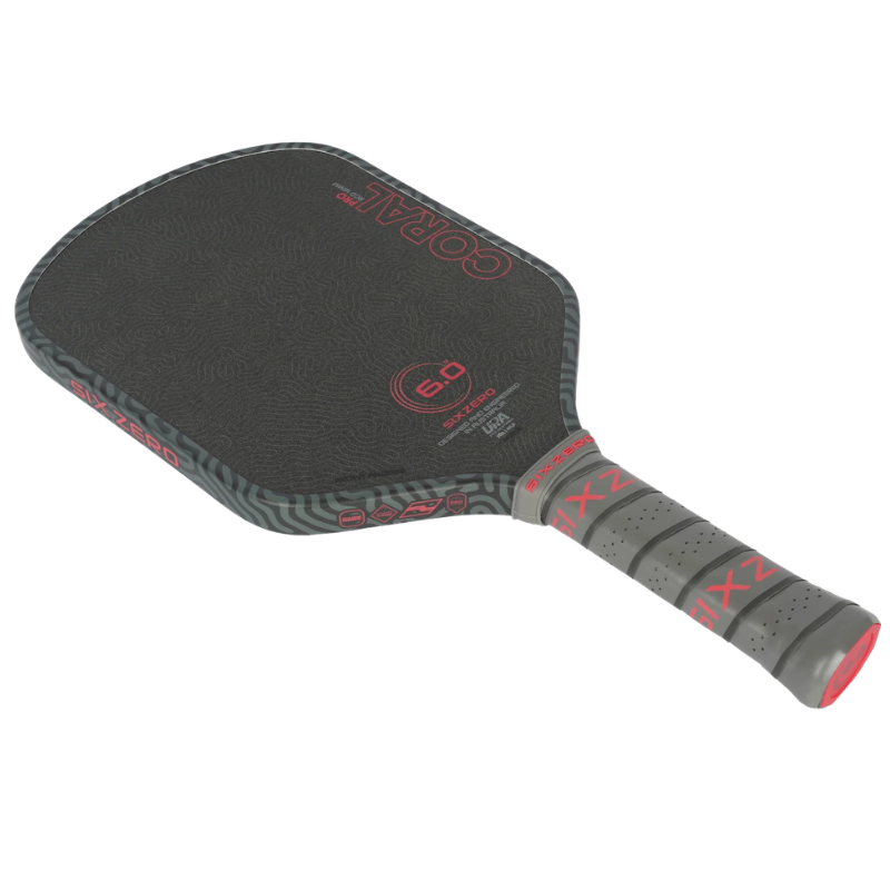 Six Zero Coral Pro 16mm Hybrid Pickleball Paddle - Infrared