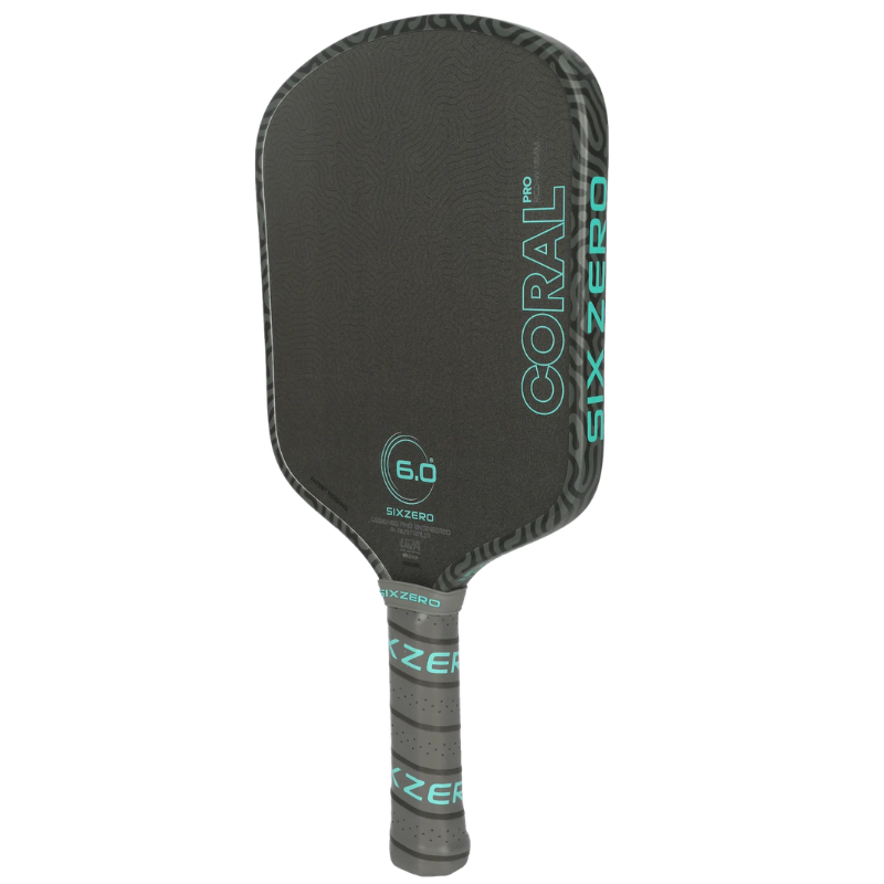 Six Zero Coral Pro 16mm Widebody Pickleball Paddle - Electric Blue