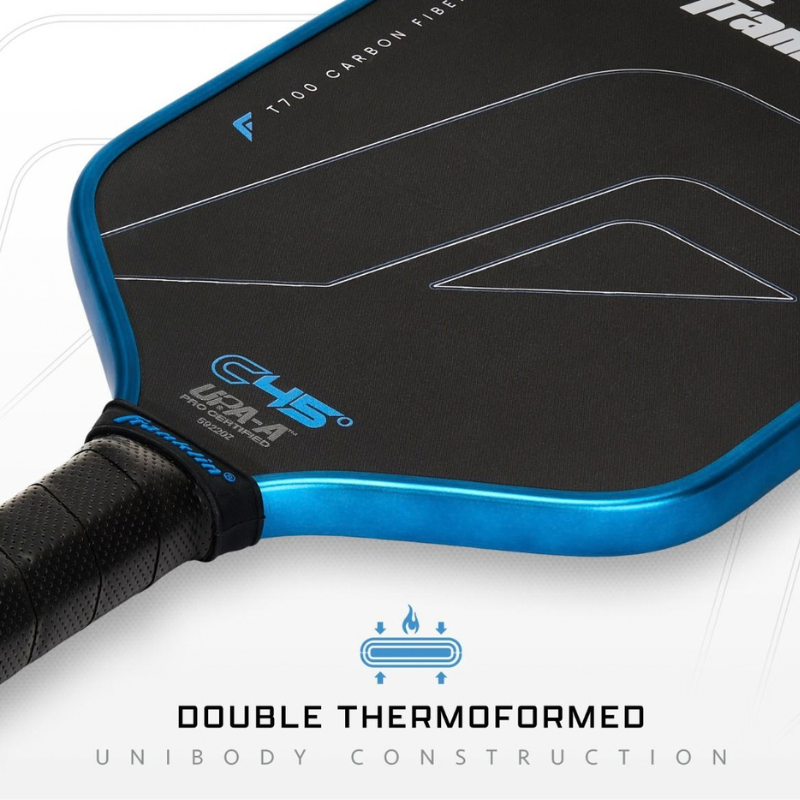 Franklin C45 Carbon Fiber Hybrid 14mm Pickleball Paddle - Blue