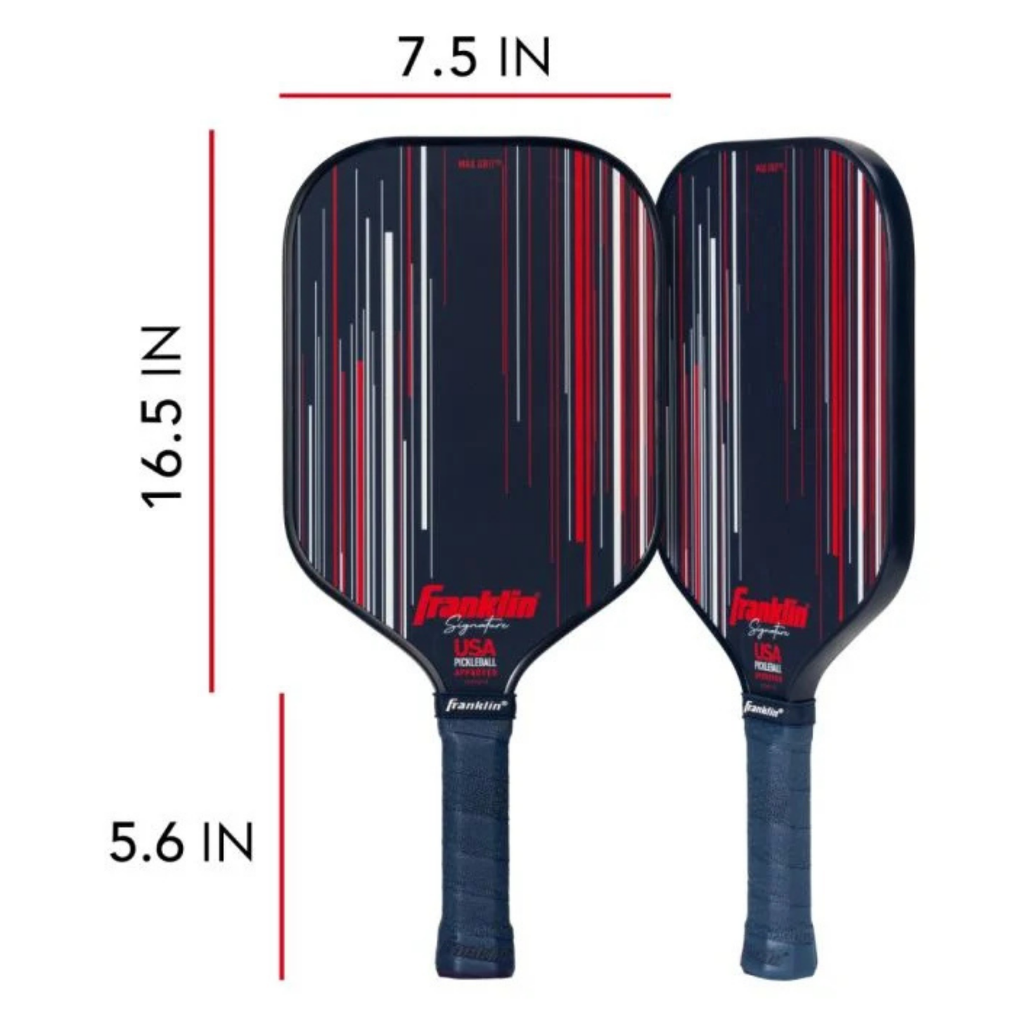 Franklin Signature Series Fiberglass 13mm with Maxgrit Pickleball Paddle