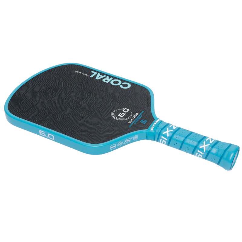 Six Zero Coral 16mm Widebody Pickleball Paddle