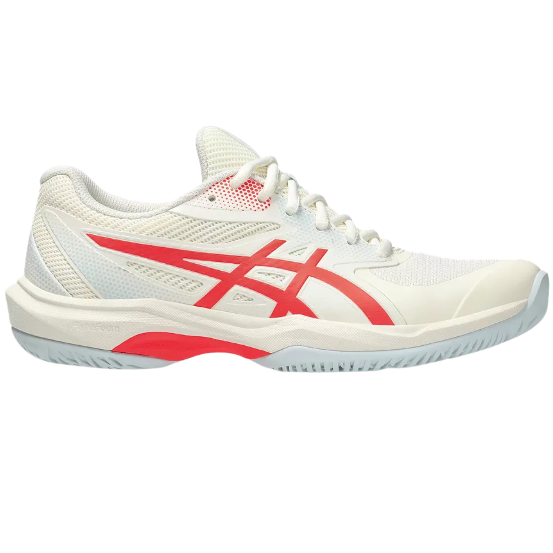 Asics Game FF Womens Pickleball Shoes - Cream/Flash Red