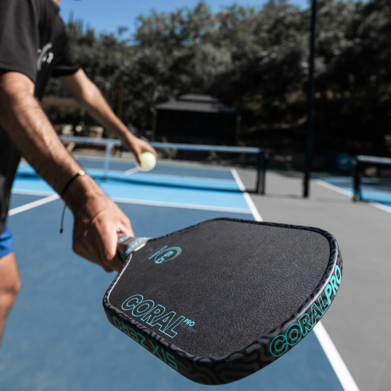 Six Zero Coral Pro 16mm Hybrid Pickleball Paddle - Electric Blue