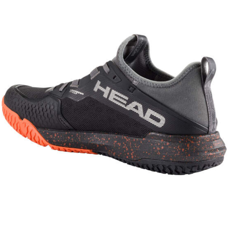 Head Motion Pro Mens Pickleball Shoes - Black/Orange