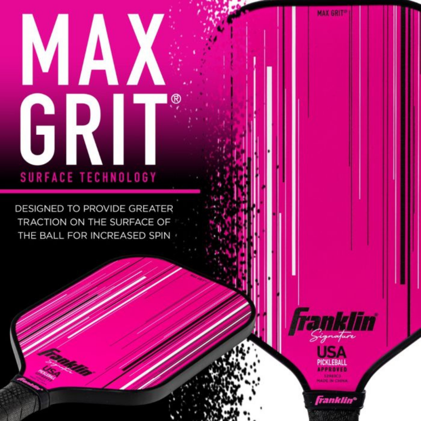Franklin Signature Series Fiberglass 13mm with Maxgrit Pickleball Paddle